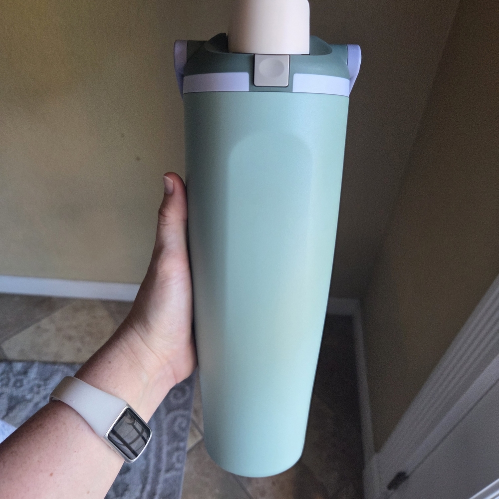 NWOT owala FreeSip Sway 40 oz Insulated Stainless Steel Tumbler "Misty Meadow" - Picture 3 of 16